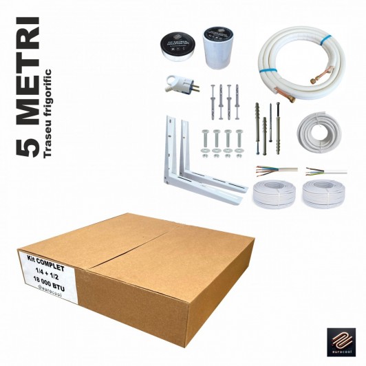Kit COMPLET Montaj aer conditionat – 5 metri – 18.000 BTU