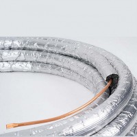 Teava cupru izolata SOLAR SAFE 3/8 (9.52) (0.70 mm) izolatie aluminiu 6mm – rola 50m