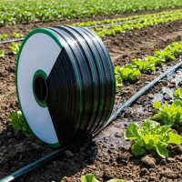 Banda de Picurare 2300 ml rola, distanta 30 cm intre picuratori, pentru porumb, cu grosmie de 6 mil