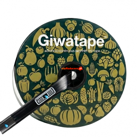 Banda picurare rola 100 m GT cu diametru 16 mm, 6 mil, distanta picuratori 10 cm, debit 1.5 l/ora