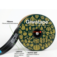 Banda picurare rola 100 m GT cu diametru 16 mm, 6 mil, distanta picuratori 10 cm, debit 1.5 l/ora