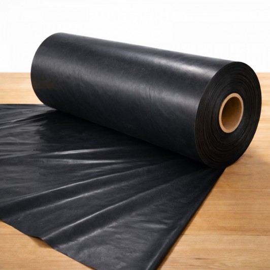 Folie construcții 6 m x 25 m – 150 µm, neagra, LDPE