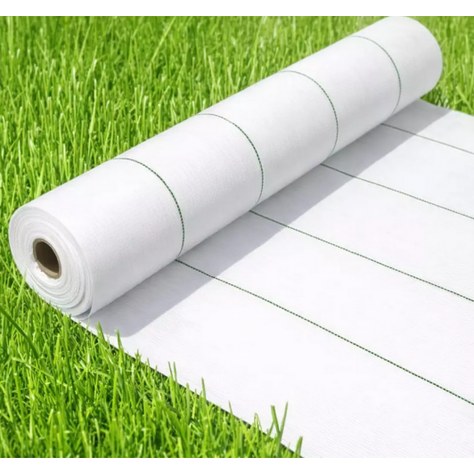Agrotextil alb 3.3 x 100 m lungime, folie mulcire antiburuieni, densitate 100 g/mp, calitate premium