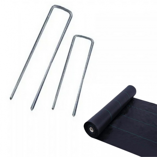 Tepusa de metal, fixare folie agrotextil PICCHETTO MEDIO 50 buc/set