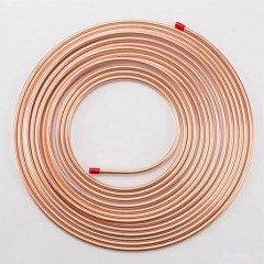 Țeavă cupru neizolată 1/2” (12,70 mm), grosime 0,70 mm – rolă 50 m