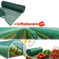 Plasă 35% Umbrire, 6.3 m latime x 50 m lungime , cu ochiuri de prindere, IMPORT ITALIA