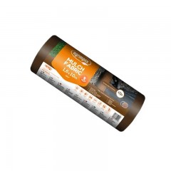 Folie microporoasa negru-maro pentru mulcire Dual-Agro, 50 g/mp, 1.6 x 10 m lungime, rola