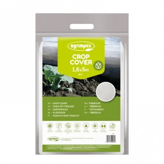 Folie microporoasa agril, 17 gr/mp, 3.2m x 5m lungime, punga