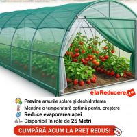 Plasa umbrire 40%, verde, 10 m inaltime x 50 m lungime