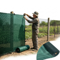 Plasa 90% Umbrire 1.7m inaltime x 25m lungime,Tiv Si Ochiuri de Prindere Gratuit 50 Coliere,95 gr/mp