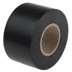 Banda de matisat PVC NEAGRA, Adeziva, 50mm x 25 m