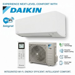 Aer condiționat Daikin Sensira 2026 , 9000 BTU , FTXC25E+RXC25E, Inverter, R32, Wi Fi Integrat