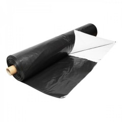 Folie Mulcire 1.4 m x 500 m lungime, neperforata Alb-Negru, grosime 30 microni