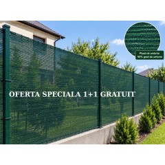 SUPER OFERTA-1+1 GRATIS-Plasa umbrire 90%, verde, 2 m inaltime x 10 m lungime