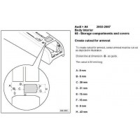 Cotiera dedicata Audi A4 B7 2005-2008