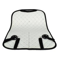 Set 2 bucati protectii spatar scaun auto cu buzunare din piele ecologica neagra