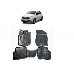 Covorase presuri cauciuc tip tavita 3D Dacia Logan II 2013-2020