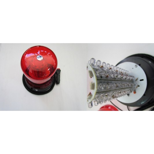 Girofar 120 LED cu magnet Culoare Rosu