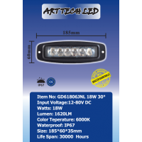 Proiector LED 18W 12-24V