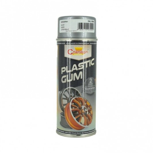 Spray vopsea cauciucata Plasti dip Argintiu Gri Premium Champion