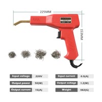 Trusa completa pistol aparat de sudat lipit plastic cu cleme metalice 220V