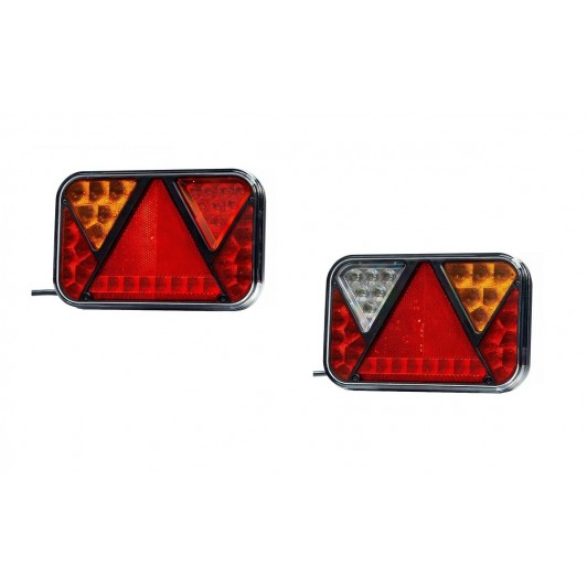 Set lampi spate stanga dreapta camion remorca tractor etc LED 20X13 12V