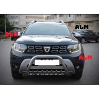 Bullbar inox cu suport de proiectoare compatibil Dacia Duster II 2018-2023