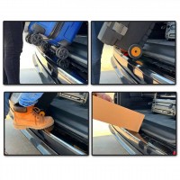 Ornament protectie bara spate inox dedicat Dacia Sandero 3 Hatchback 2020-2023