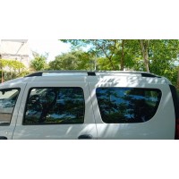 Bare longitudinale negre / gri dedicate Dacia Logan MCV 2004-2012 / Dacia Logan VAN