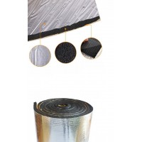 Rola insonorizant aluminiu premium auto cu adeziv 1m x 10m 10mm grosime