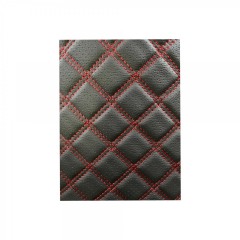 Material piele eco Negru cusatura Rosu