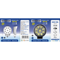 Proiector LED 27W 12/24V  Spot Beam 30° - PREMIUM