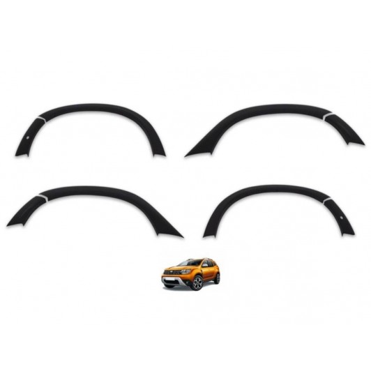 Kit protectii bandouri aripi + bara compatibile Dacia Duster 2 2018-2024