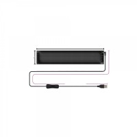 Panou flexibil publicitar LED programabil Eyes Devil, control Bluetooth si telecomanda, USB , 19x90