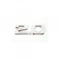 Ornament cromat cifre sticker logo ” 2.0 ”