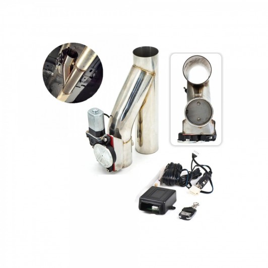 Kit clapeta cut off valve Y pentru evacuare cu telecomanda 12V