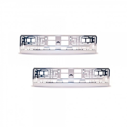 Set suporti de numar auto cromat Set suporti de numar auto cromat