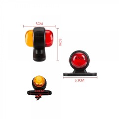 Lampa LED gabarit 12V 24V lumina portocaliu + rosu