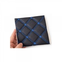 Material piele eco interior tapiterie auto , casa, romb Negru cusatura Rosie Material piele eco interior tapiterie auto , casa, romb Negru cusatura Rosie