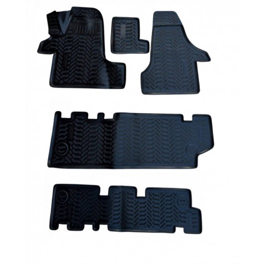 Set covoare tip tavita compatibile Vw T5 T6 Caravelle Multivan Rand 1+2+3