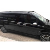 Bare longitudinale negre dedicate Mercedes Vito V-Class W447 2014-2025 Extra Lung