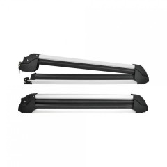 Set suporturi / suport transport schiuri snowboard auto pentru bare transversale cu antifurt