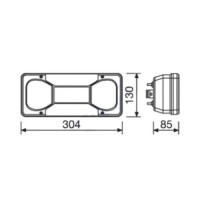 Set lampi stop spate cu cablu compatibile Iveco Daily