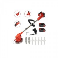 Motocoasa electrica fara cablu 850W cu 2 acumulatori 3000mAh + incarcator Motocoasa electrica fara cablu 850W cu 2 acumulatori 3000mAh + incarcator