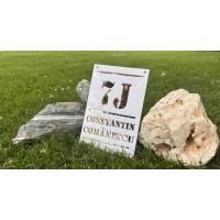 Placuta numar de casa , nume , strada personalizata grosime 6mm dimensiune placa 30x20