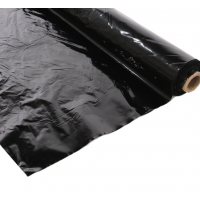 Folie neagra mulcire, neperforata, dimensiuni: latime: 1 metru x lungime 50 metri