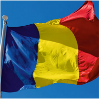 Steag drapel Romania, dimensiune 120 cm x 180 cm, vizibilitate fata-verso