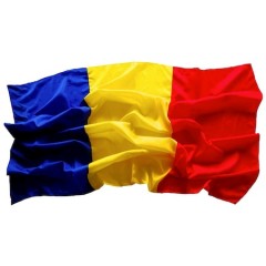 Steag drapel Romania, dimensiune 150 cm x 240 cm, vizibilitate fata-verso