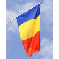 Steag drapel Romania, dimensiune 150 cm x 240 cm, vizibilitate fata-verso