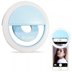 Selfie ring light universal, lampa lumina portabila cu inel LED, selfie telefon mobil